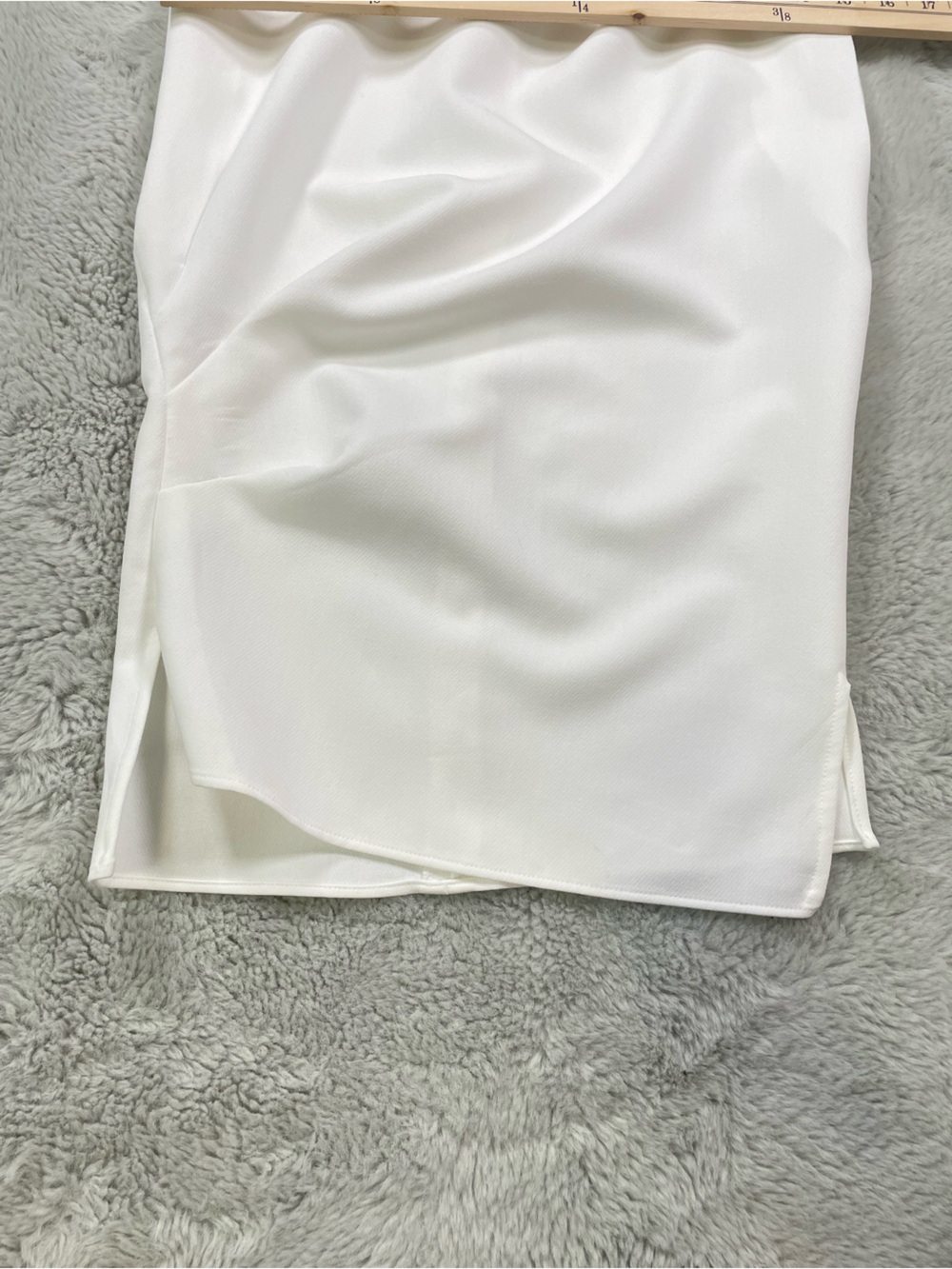 Zara White Sleeveless Asymmetric Shell Top - Picture 4 of 6